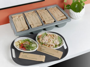 wrapped wooden cutlery meal kits