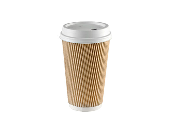16oz Kraft Ripple Wall Hot Cups | Ripple Cups | SolutionWare
