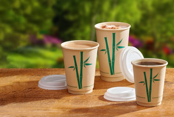 12oz Bamboo Fibre Double Wall Hot Cups - Image 3