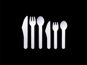 paper cutlery disposable knives, forks, spoons