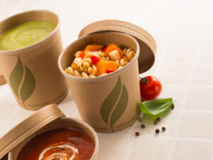 12oz kraft brown paper food container for soup