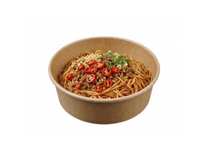 kraft round bowl for takeaway noodles