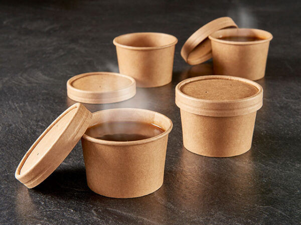 kraft portion pots and lids for hot sauces