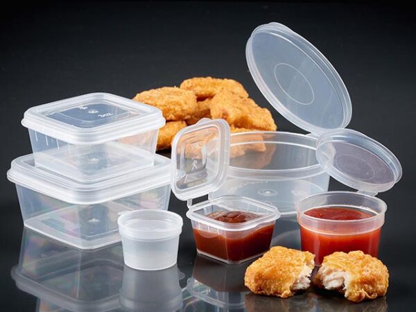 pp portion pots with hinged lids square