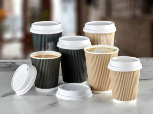 Ripple Paper Hot Drink Cups & Lids - Sample Pack
