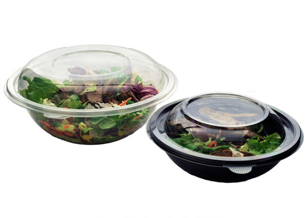 500ml Clear RPET Salad Bowls - Image 2