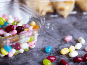 tamper evident plastic square food container