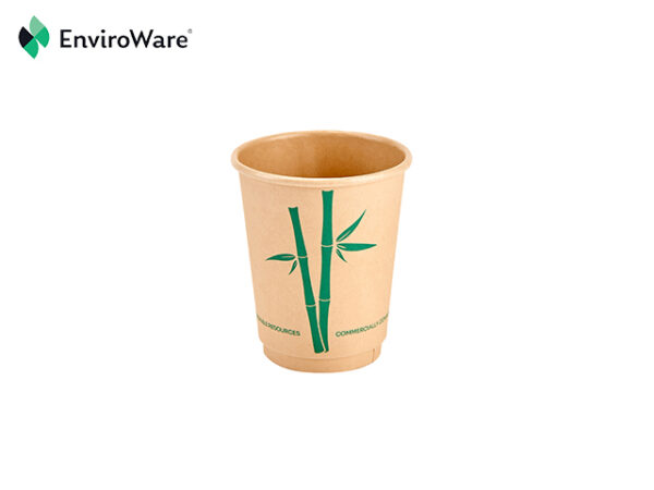 8oz Bamboo Fibre Double Wall Hot Cups - Image 3