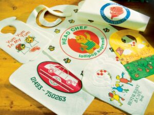 custom printed bibs