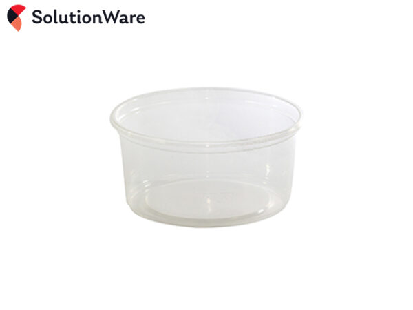 Clear 250ml PP round pot