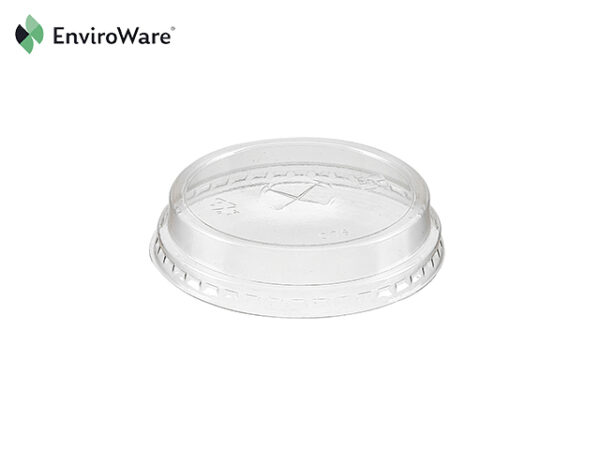 Clear PLA Raised Lids (with straw slot) 4.9/5/7oz