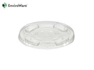 Clear PLA Flat Lids (straw slot) fits 9/12/16oz