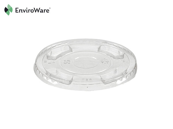 Clear PLA Flat Lids (straw slot) fits 9/12/16oz