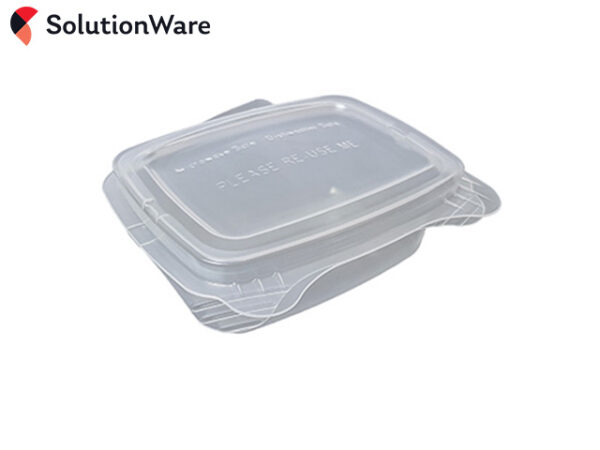 200ml Translucent PP Rect. Portion Container - 200