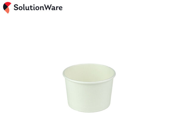 4oz White PE Lined Pot - 130ml