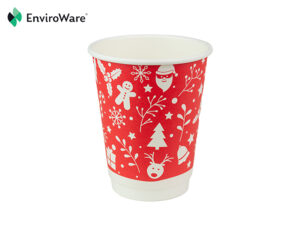 12oz Red Christmas Double Wall Cups