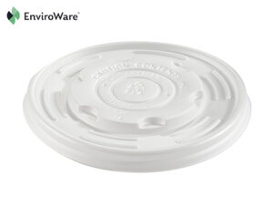 White PLA Lids for 12/16oz Soup Containers