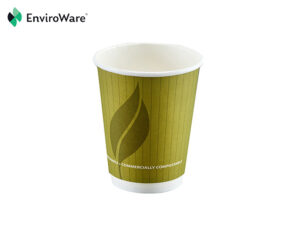 12oz Green Leaf 2 Double Wall Cups