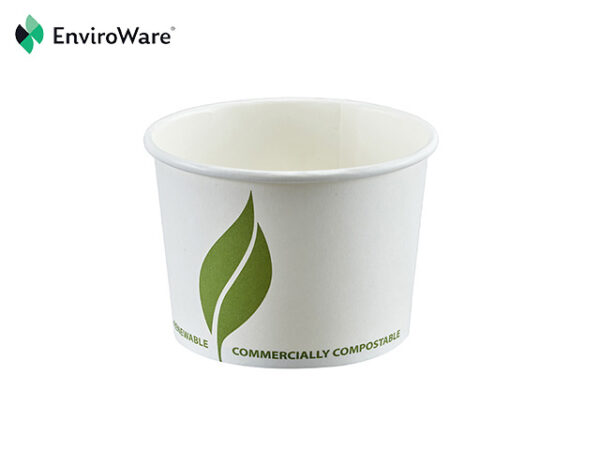 16oz White Paper Leaf 2 Food Containers