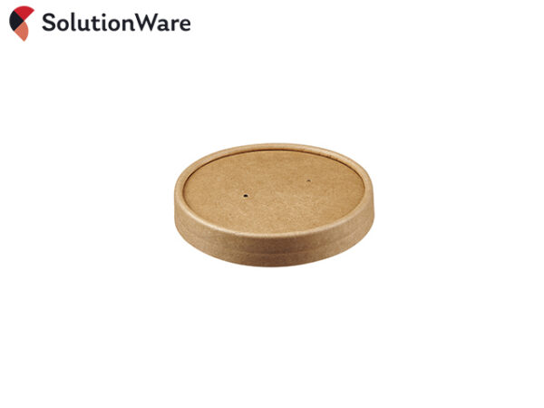 Kraft PE Lined Paperboard Lids fits 8/12oz