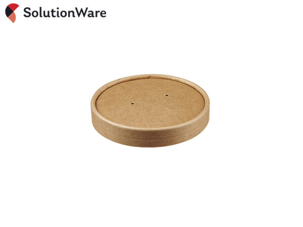 Kraft PE Lined Paperboard Lids fits 16oz