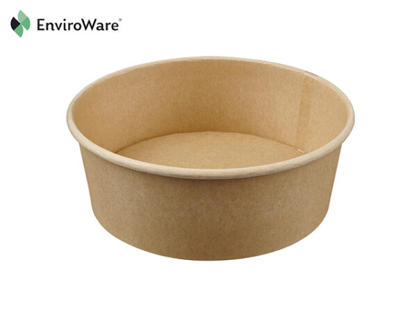 1300ml Kraft PLA Lined Salad Containers