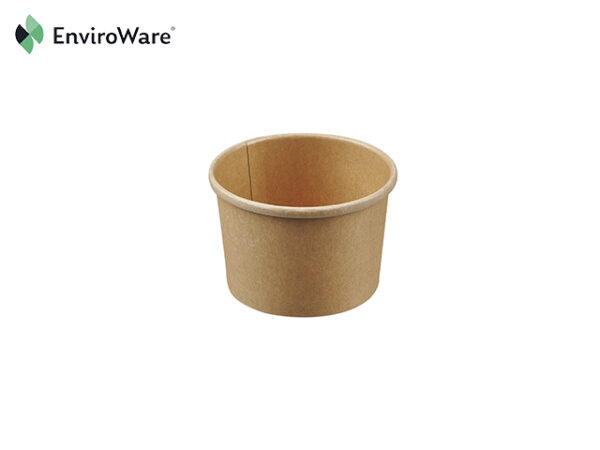 8oz Kraft PLA Lined Soup Containers