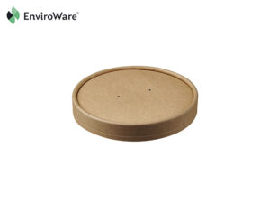 Brown Kraft PLA Board Lids for 16oz