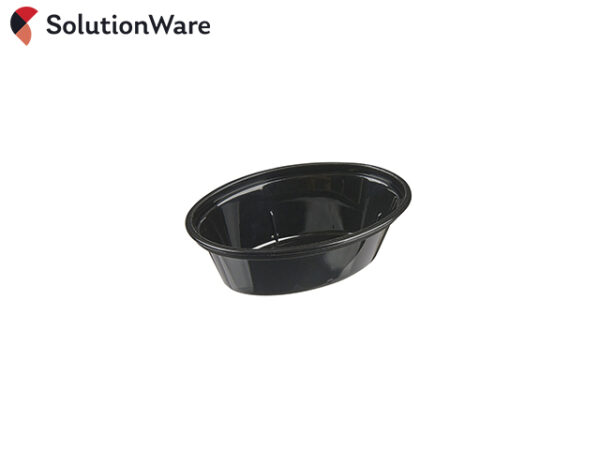 1oz Black PP Oval Portion Pots