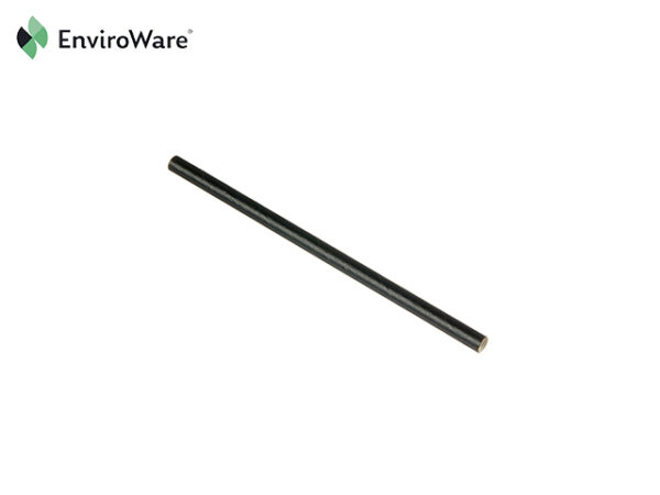 4.75” Black Paper Sip Straws