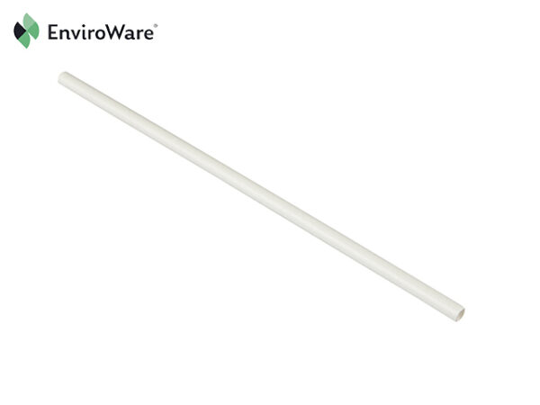 7.75” White Paper Straws