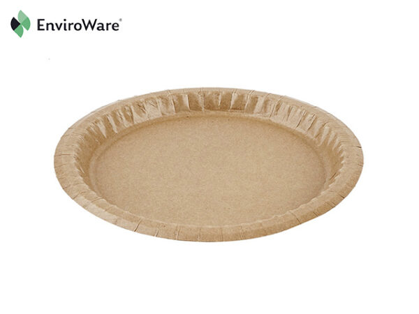 9" Kraft Brown Paper Plates