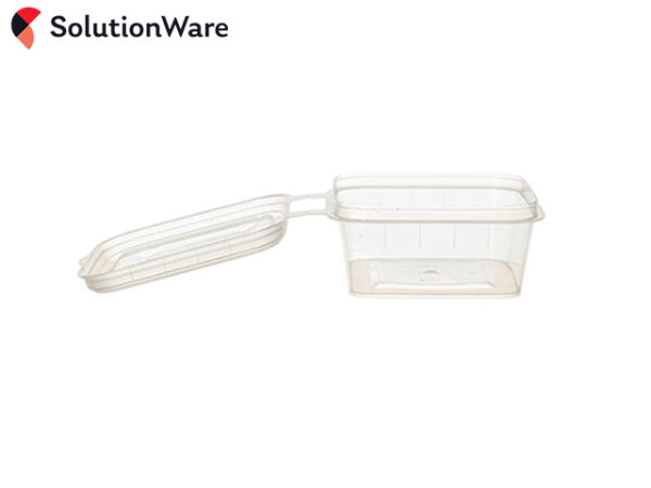 2.7oz Translucent PP Square Hinged Portion Pots