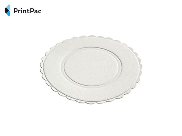 80mm Plain White Waxbacked Coasters
