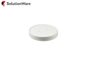 White PE Lined Paperboard Lids for 16oz