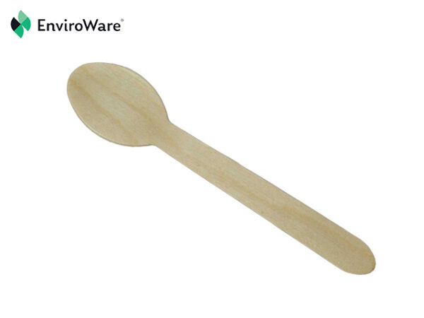 160mm Wooden Waxed Standard Spoon