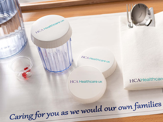 Glass covers to protect glasses in hospital and care settings