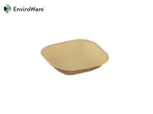 4" Palmleaf Square Plates