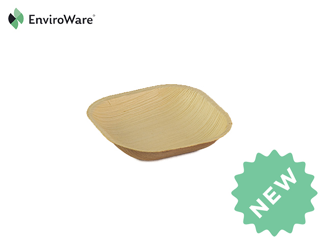 4″ Palmleaf Square Plates
