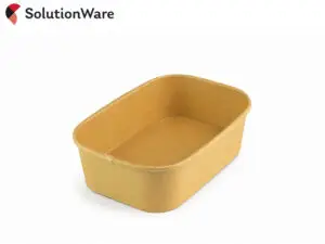 500ml Kraft PP Lined Rectangular Containers