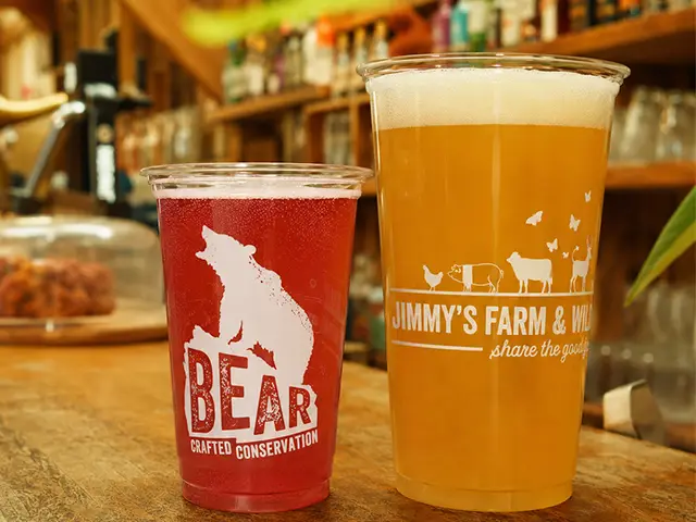 printed disposable plastic pint cups for bear crafted conservation jimmys farm